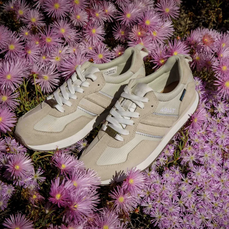 Ariat Ranch Runner Waterproof Womens Trainers - Cloud Cream-9