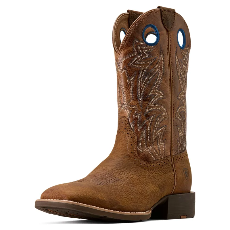 Ariat Sport Sidebet Mens Square Toe Western Boots - Toasted Grain/Tan