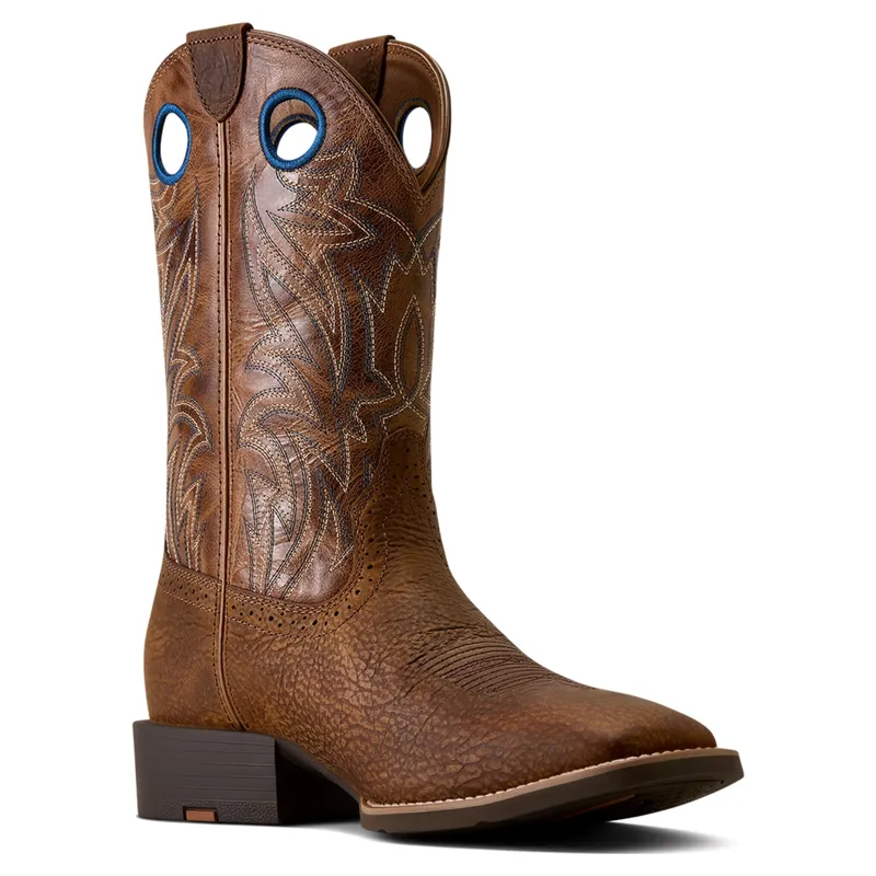 Ariat Sport Sidebet Mens Square Toe Western Boots - Toasted Grain/Tan-6