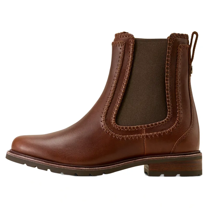 Ariat Wexford Whipstitch Womens Chelsea Boots - Deep Cognac-5