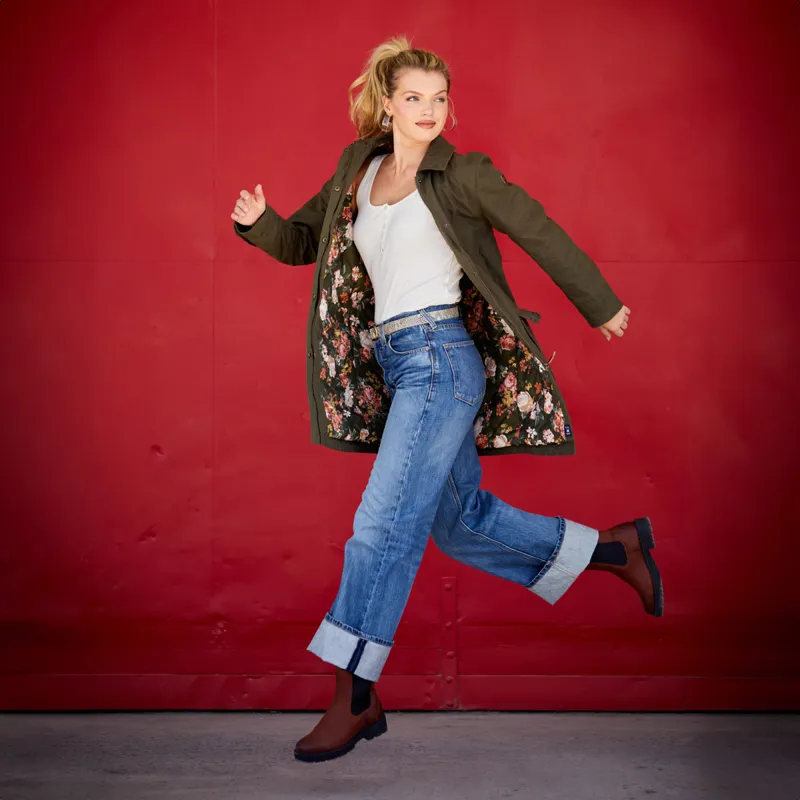 Ariat Wexford Lug Mid Waterproof Ladies Chelsea Boots - Rockwood-2