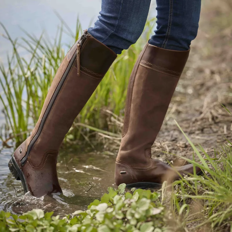 Ariat Windsor Womens Waterproof Country Boots - Tobacco Brown-1