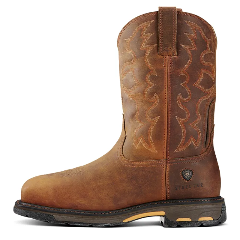 Ariat Workhog Wide Square Steel Toe Mens Western Work Boots