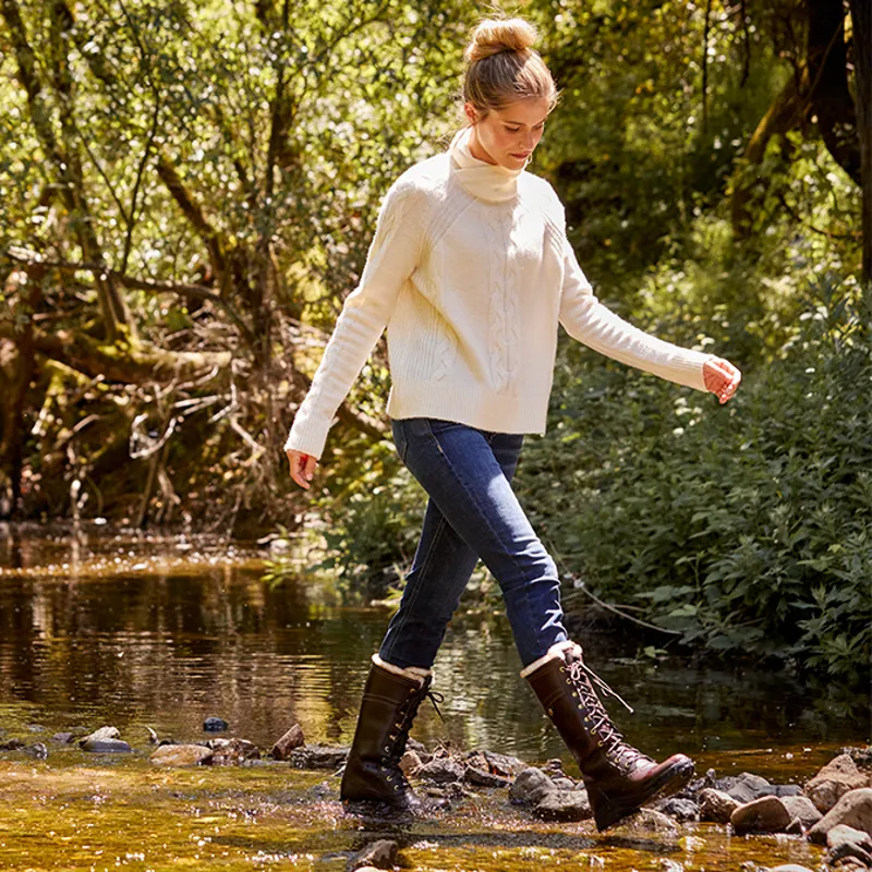 Ariat Wythburn II Sherpa Waterproof Womens Country Boots - Dark Mocha-1