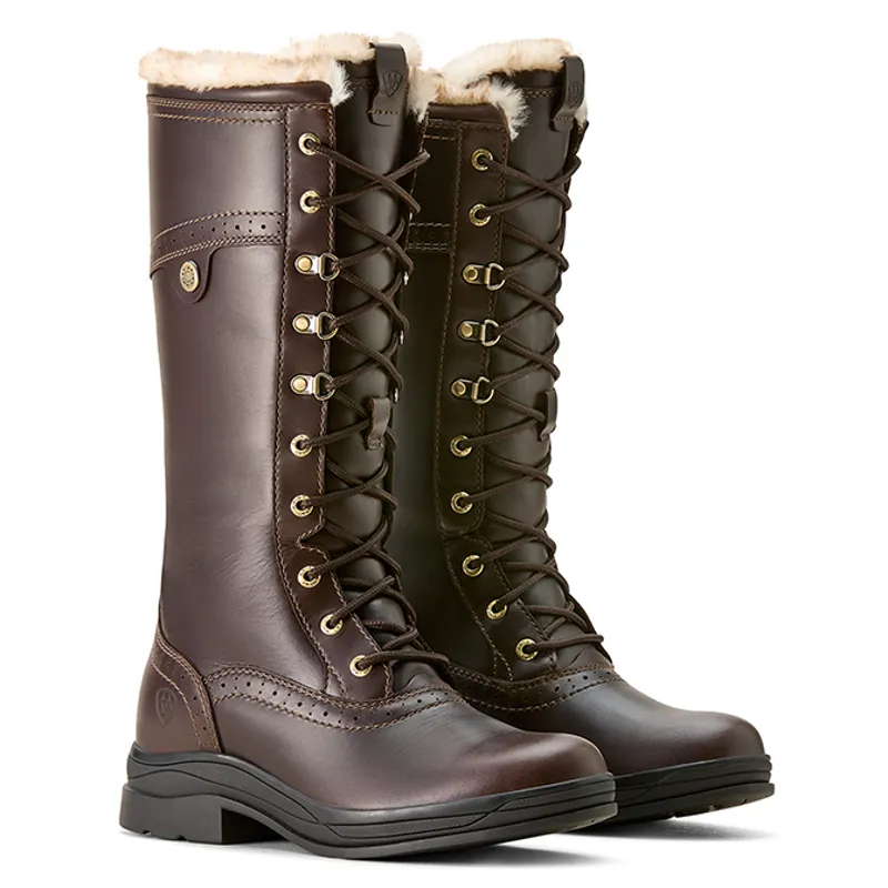 Ariat Wythburn II Sherpa Waterproof Womens Country Boots - Dark Mocha-4