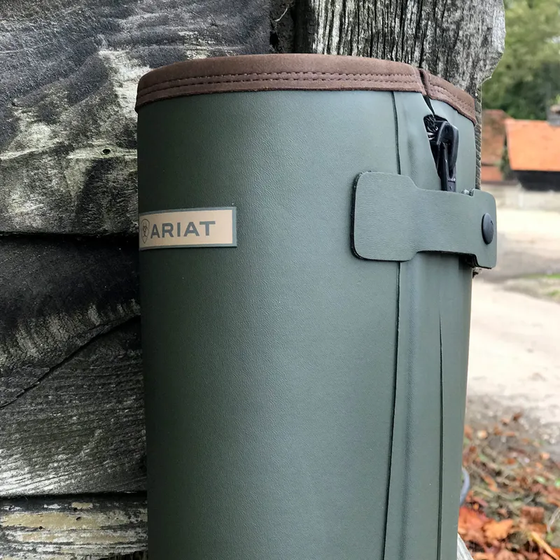 Ariat Burford Insulated Zip Rubber Mens Wellington Boots - Olive Green-7