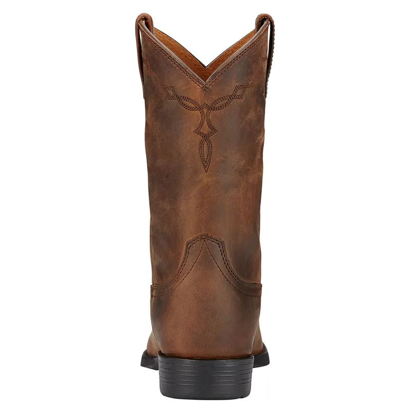 Ariat Heritage Roper Ladies Western Boots Distressed Brown