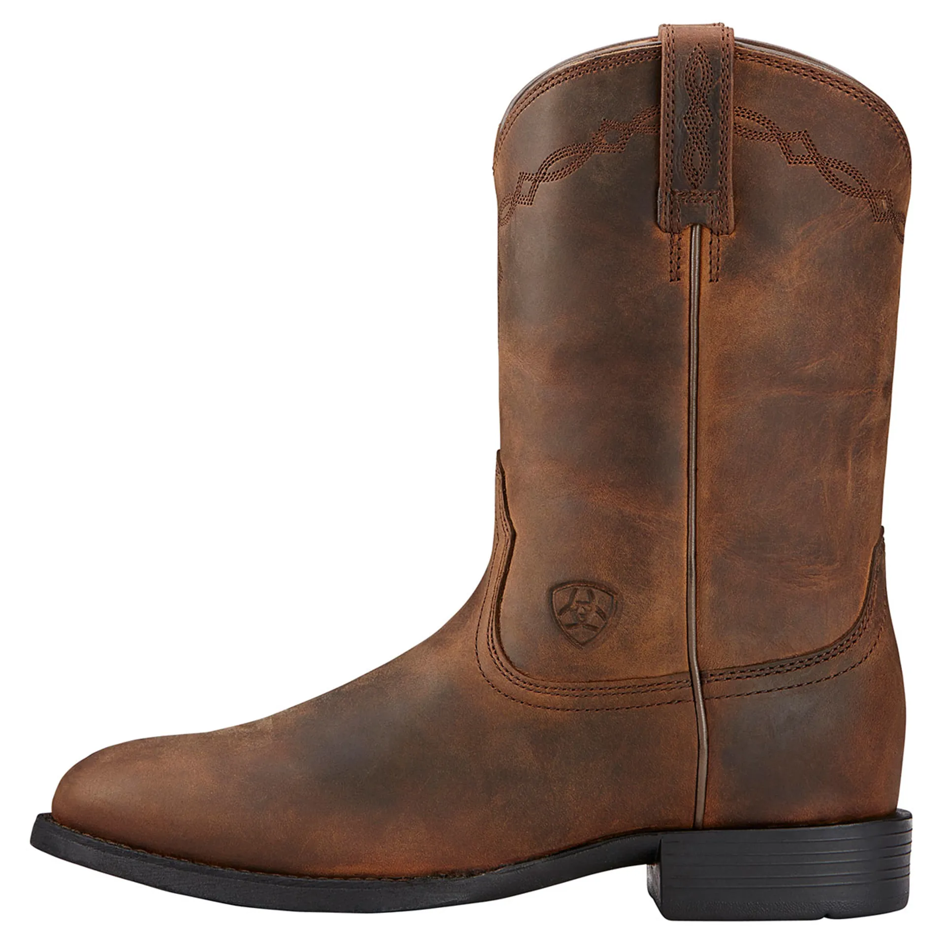 Ariat Heritage Roper Ladies Western Boots Distressed Brown