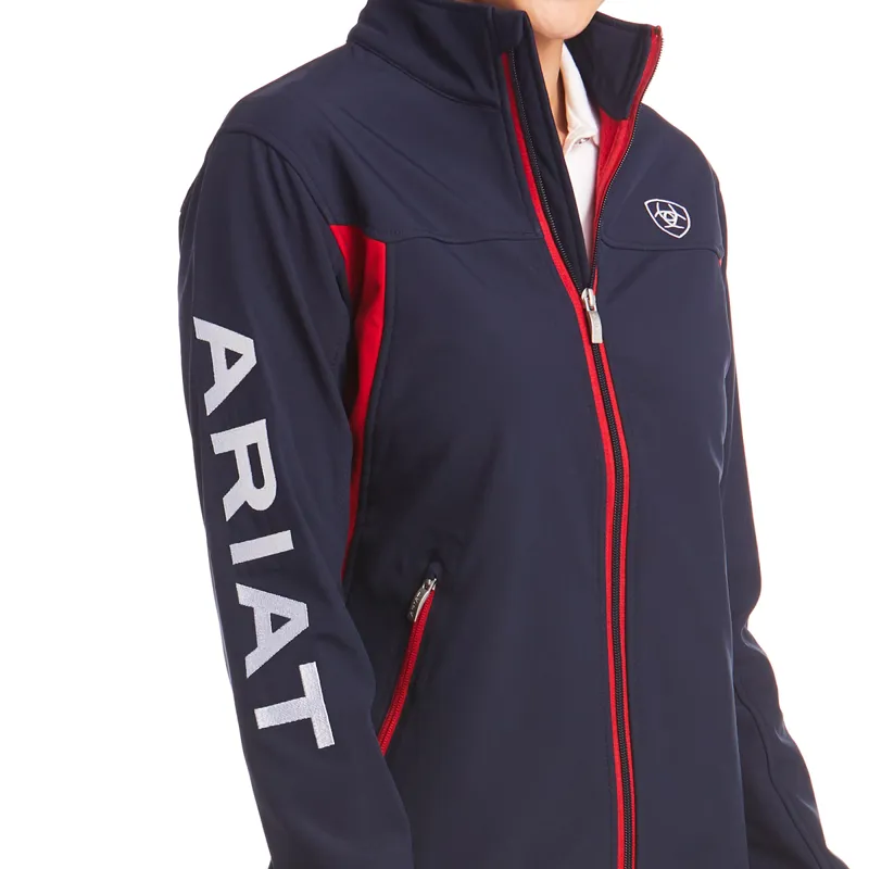 Ariat New Team Softshell Ladies Jacket - Navy-4