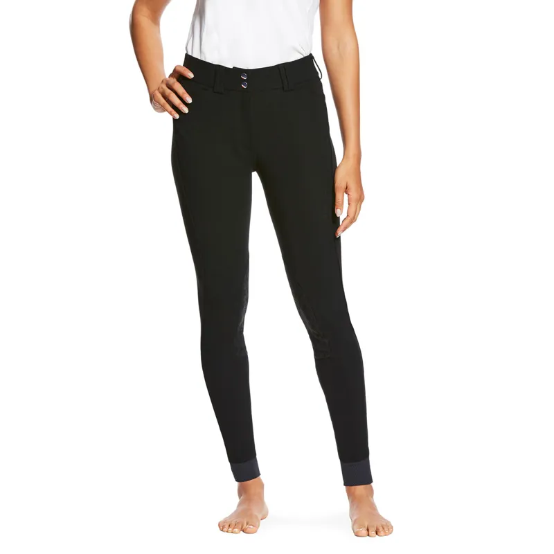 Ariat Tri Factor Grip Knee Patch Ladies Breeches - Black