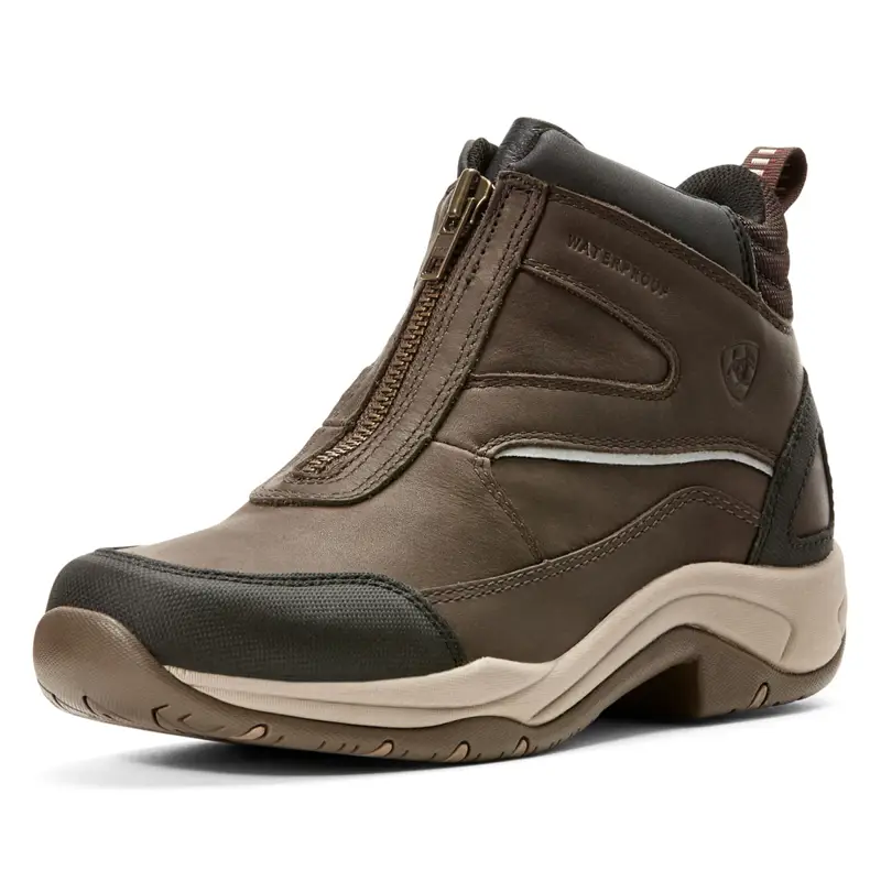 Ariat Telluride Zip H2O Ladies Short Yard Boots - Dark Brown