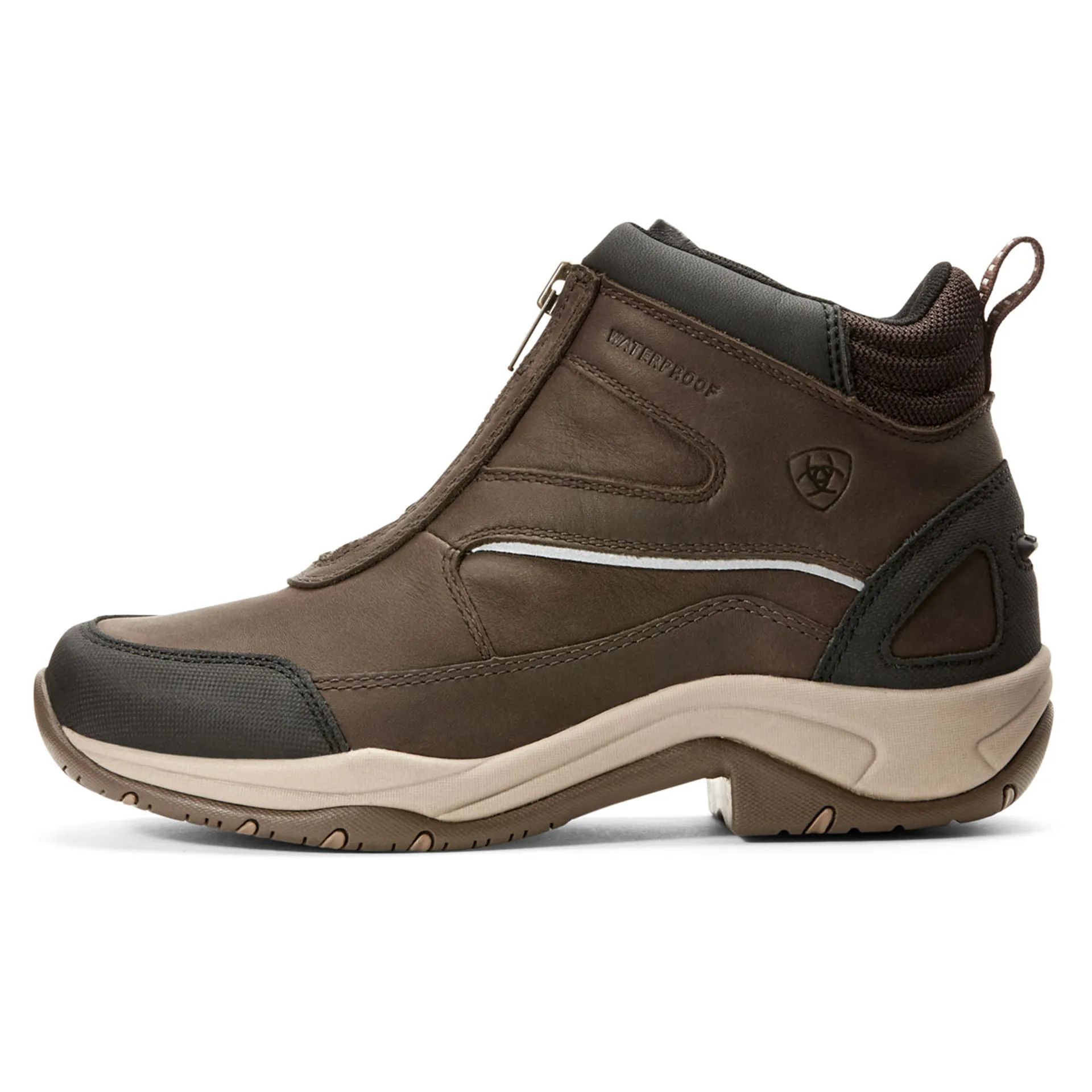 Ariat Telluride Zip H2O Ladies Short Yard Boots Dark Brown