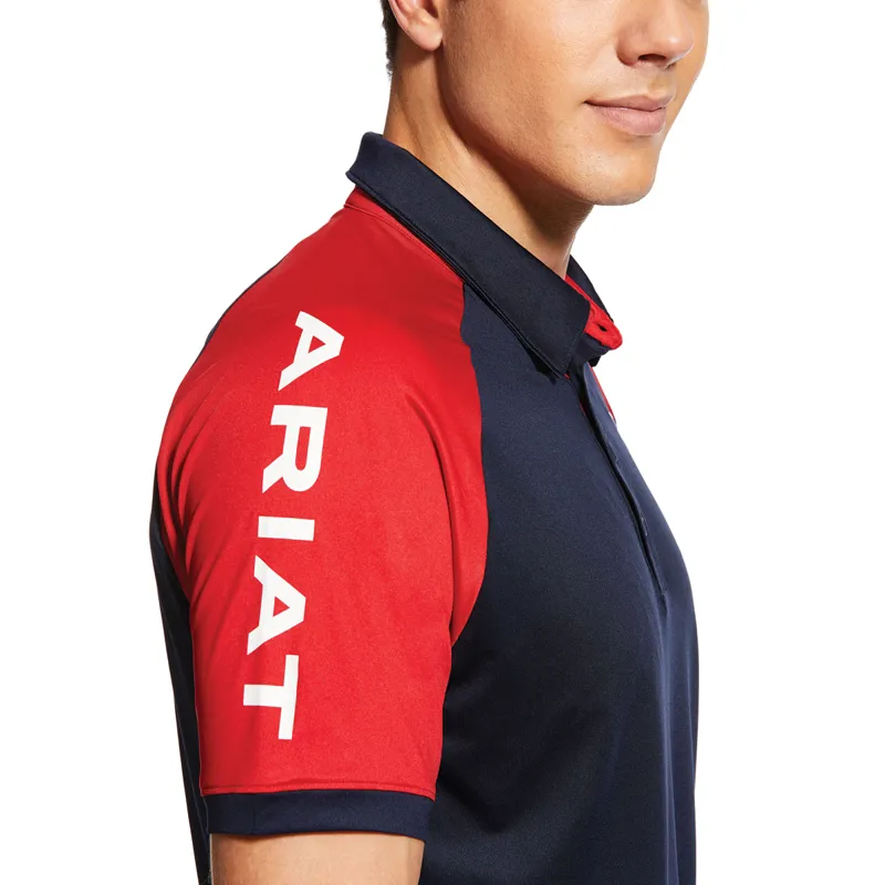 Ariat Team 3.0 Mens Polo Shirt - Navy-2