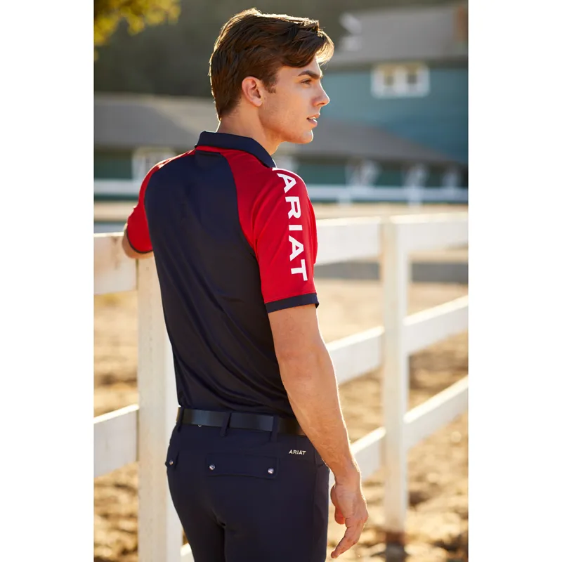 Ariat Team 3.0 Mens Polo Shirt - Navy-3