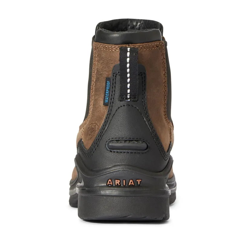 Ariat Barnyard Twin Gore II Waterproof Ladies Boots - Antique Brown-1