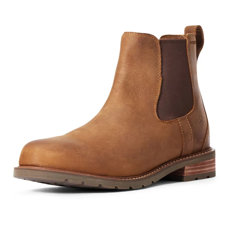 Ariat Wexford Mens Waterproof Chelsea Boots - Weathered Brown