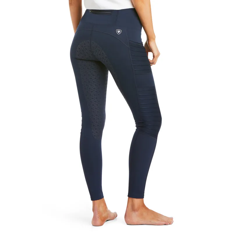 Ariat EOS MOTO Full Grip Ladies Riding Tights - Navy - X-Large-1