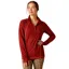 Ariat Ardent 1/4 Zip Ladies Base Layer - Fired Brick