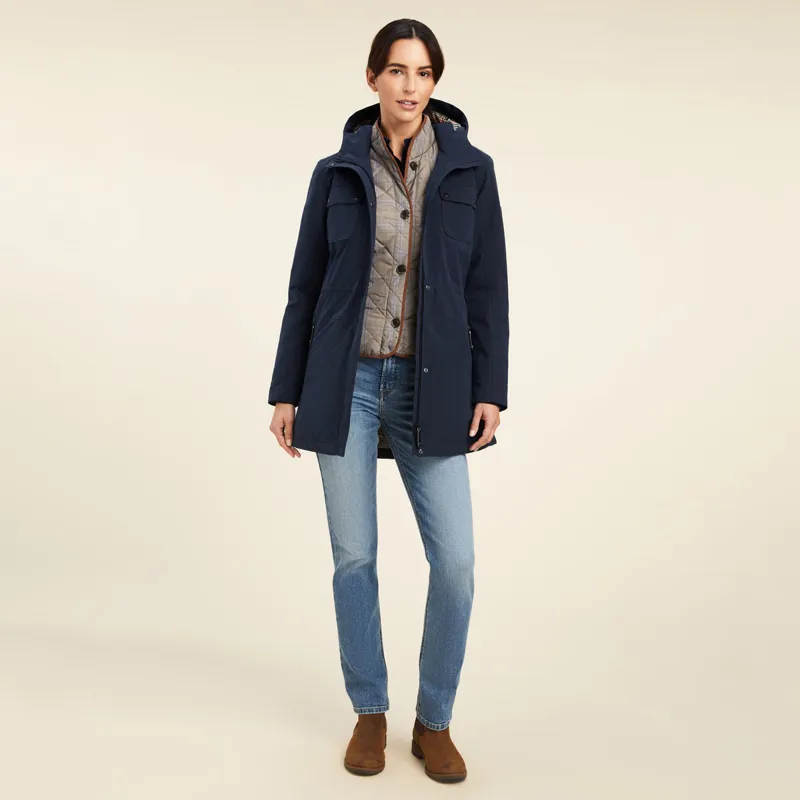 Ariat Argentium Ladies Parka - Navy-1