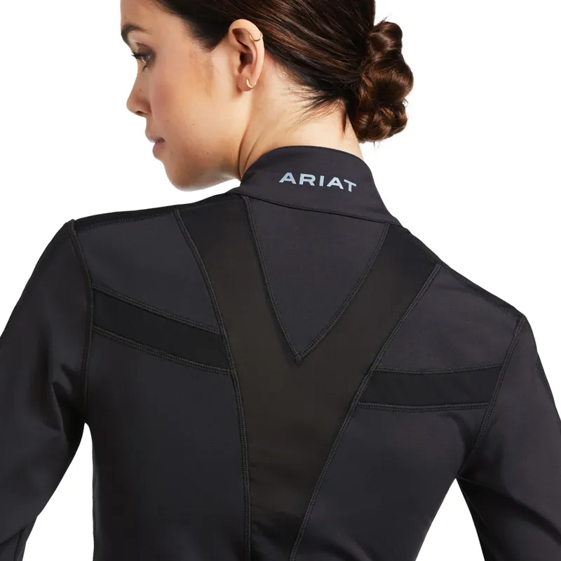 Ariat Ascent Full Zip Ladies Sweater - Black-2