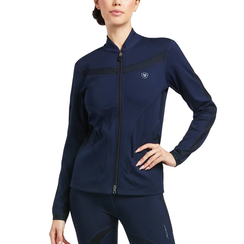 Ariat Ascent Full Zip Ladies Sweater - Navy