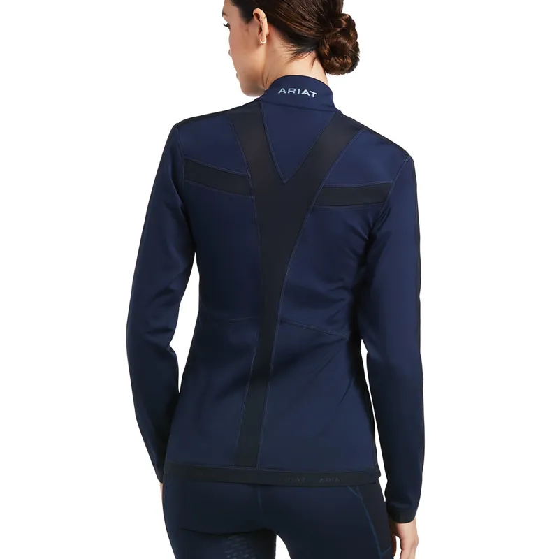 Ariat Ascent Full Zip Ladies Sweater - Navy-1