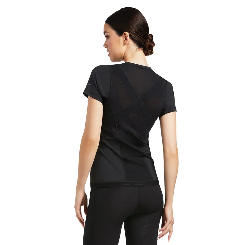 Ariat Ascent Crew Ladies Base Layer - Black-1