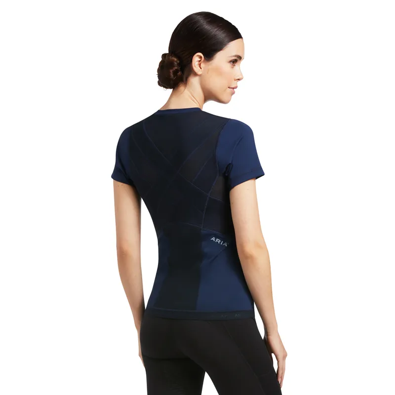 Ariat Ascent Crew Ladies Base Layer - Navy-1