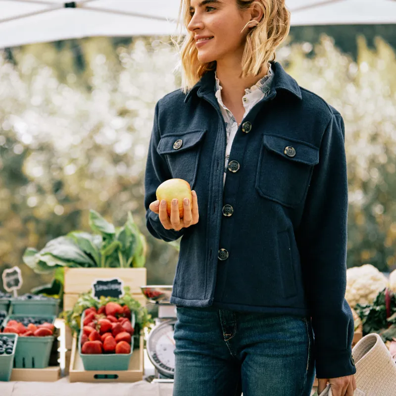 Ariat Country Ashford Ladies Shirt Jacket - Navy-4