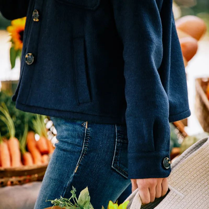 Ariat Country Ashford Ladies Shirt Jacket - Navy-5