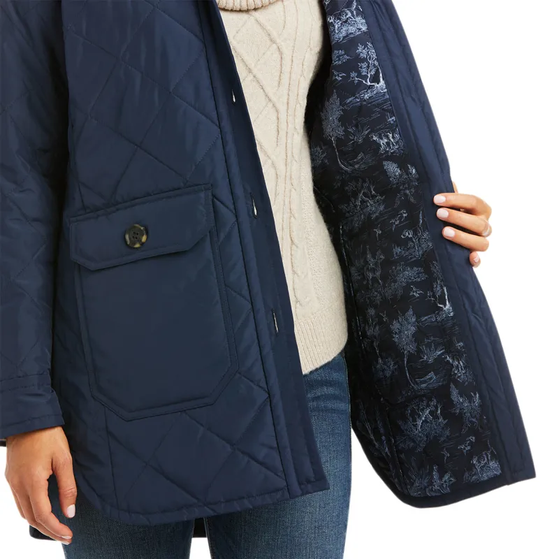 Ariat Country Belmont Ladies Shirt Jacket - Navy-3