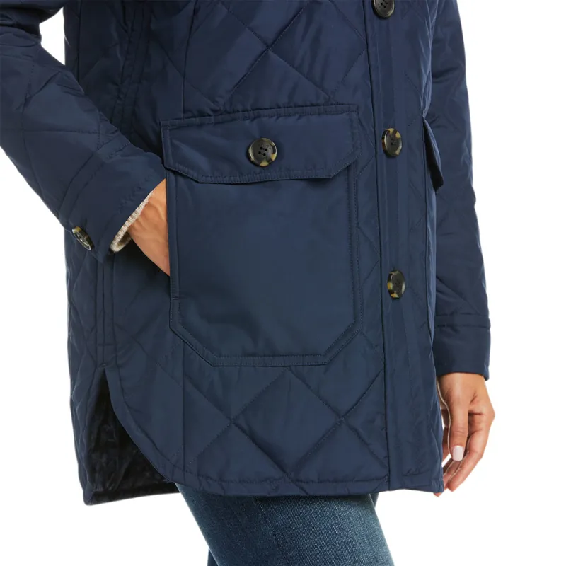 Ariat Country Belmont Ladies Shirt Jacket - Navy-4