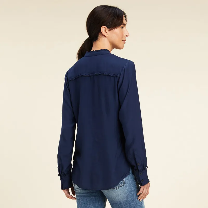 Ariat Country Clarion Ladies Blouse - Navy-1