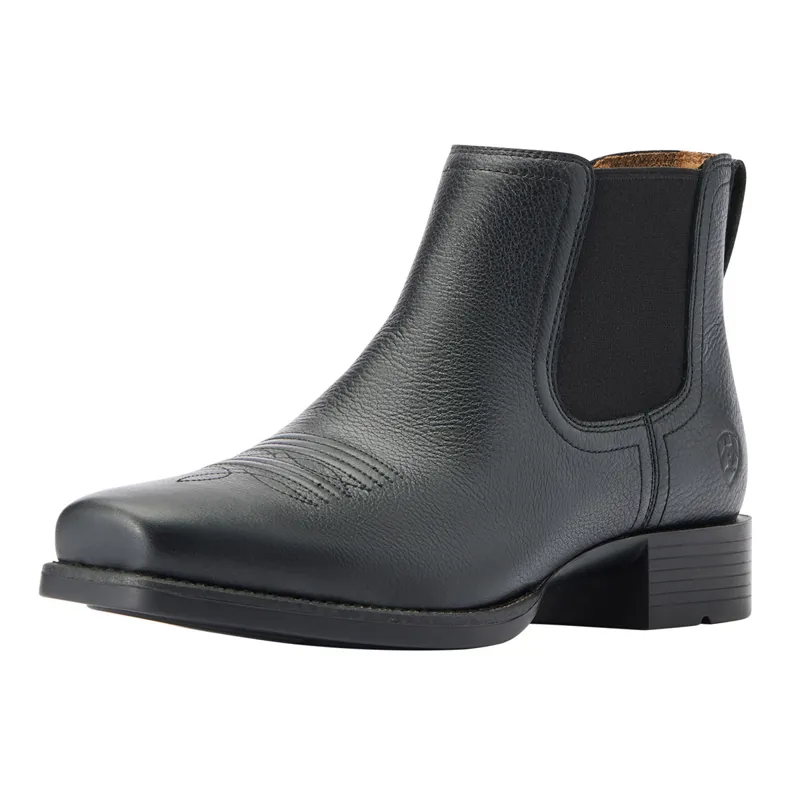 Ariat black square cheap toe work boots
