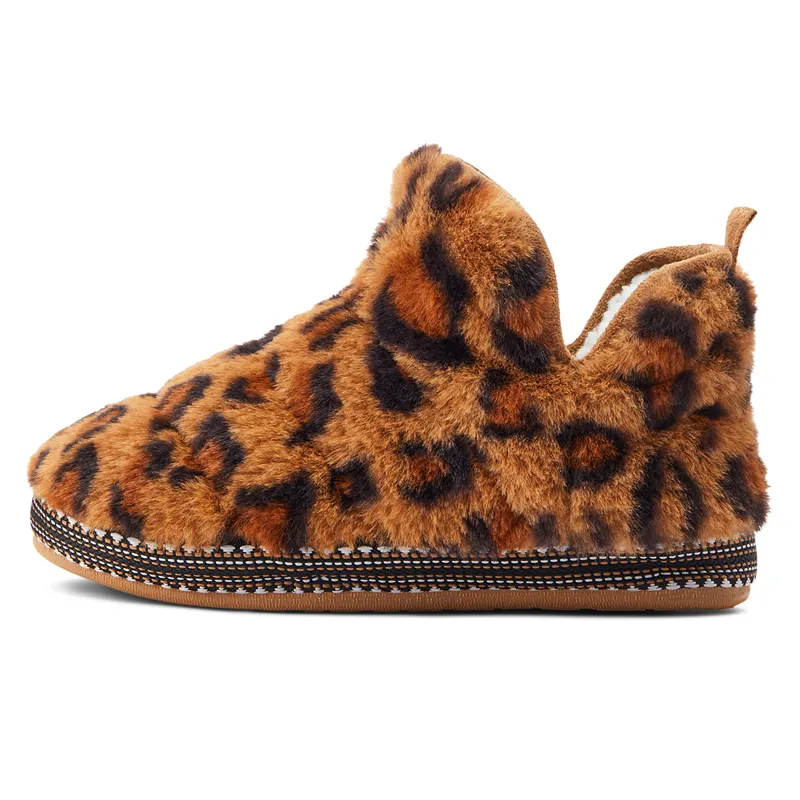 Ariat Bootie Womens Short Slippers - Leopard Print-2