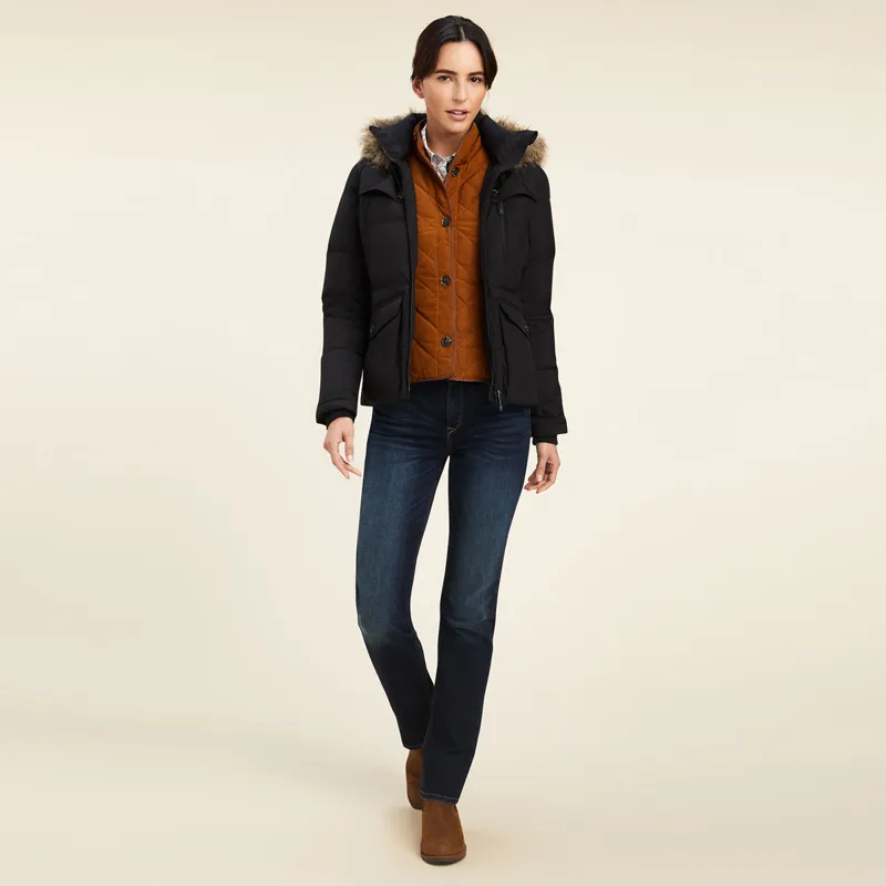 Ariat Country Clairborne Ladies Down Jacket - Black-2