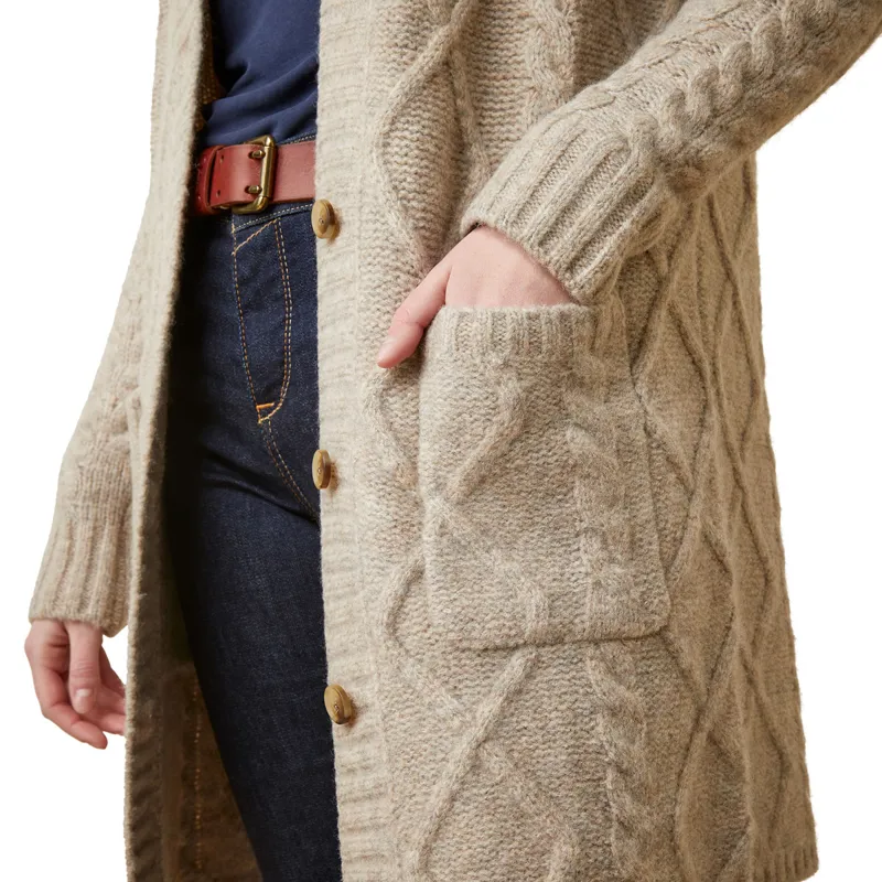 Ariat Country Colma Ladies Cardigan - Oatmeal-4