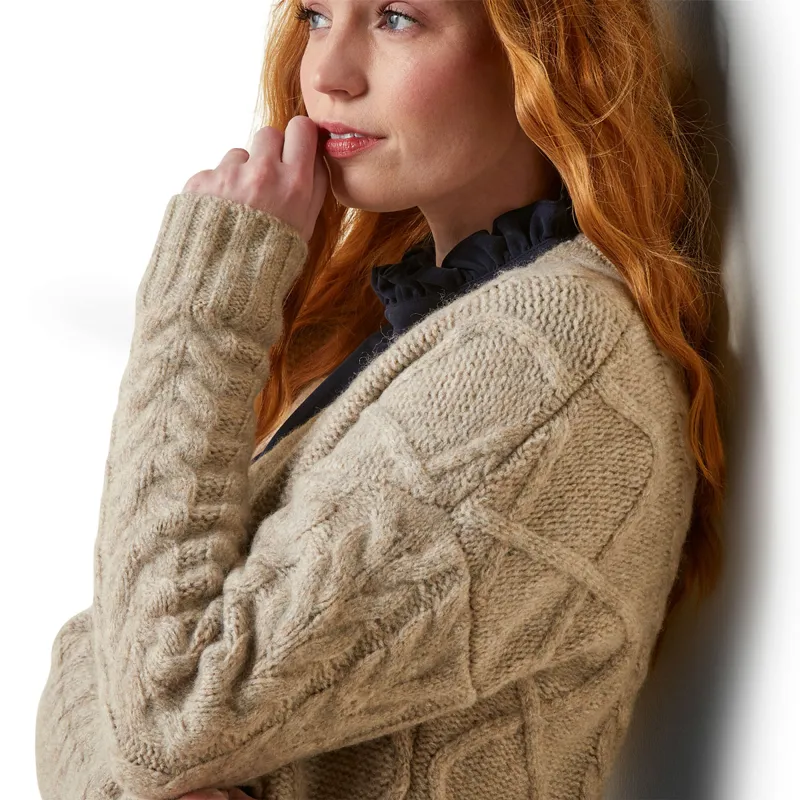 Ariat Country Colma Ladies Cardigan - Oatmeal-5