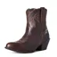 Ariat Darlin Ladies Short Western Boots - Sassy Brown