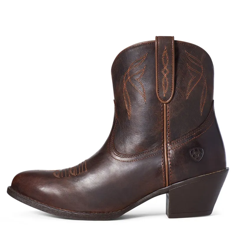 Ariat Darlin Womens Short Western Boots - Sassy Brown-3