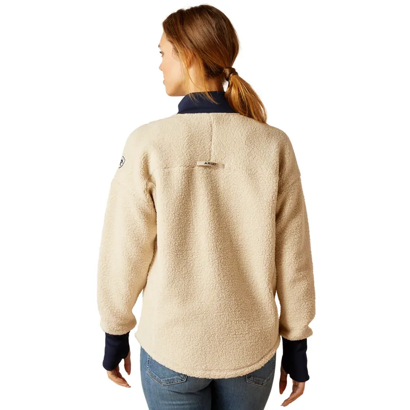 Ariat Doyen Ladies Fleece Sweater - Summer Sand-1