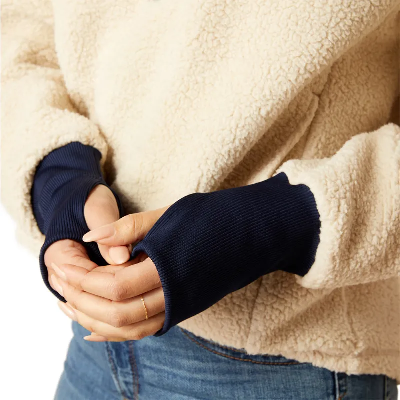 Ariat Doyen Ladies Fleece Sweater - Summer Sand-3