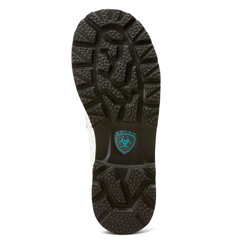 Ariat Gembaby Ladies Western Boots - White Snake Emboss/Opulent White-2