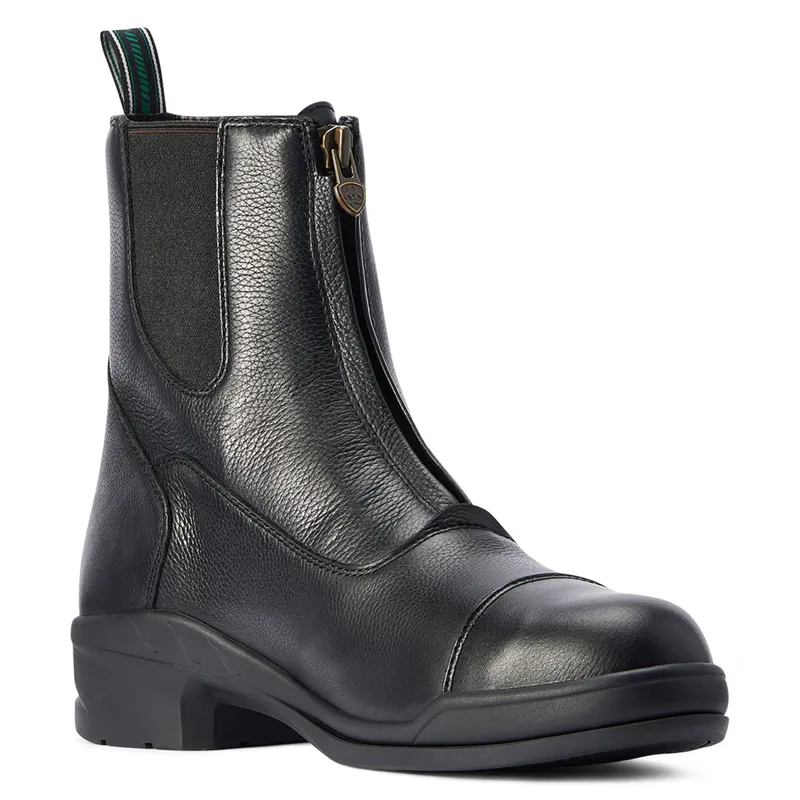 Ariat Heritage IV Zip Steel Toe Mens Paddock Boots - Black-1