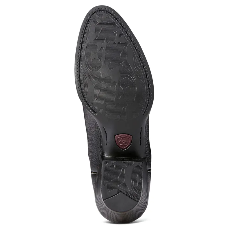 Ariat Womens Heritage Round Toe Western Boots  - Black Deertan-3
