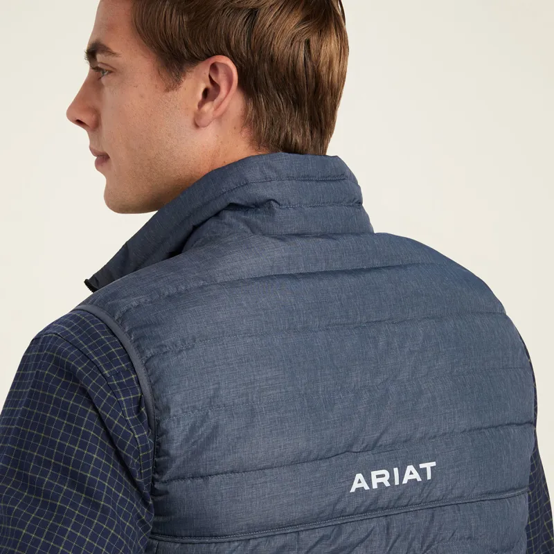 Ariat Ideal Down Mens Gilet - Charcoal Heather-2