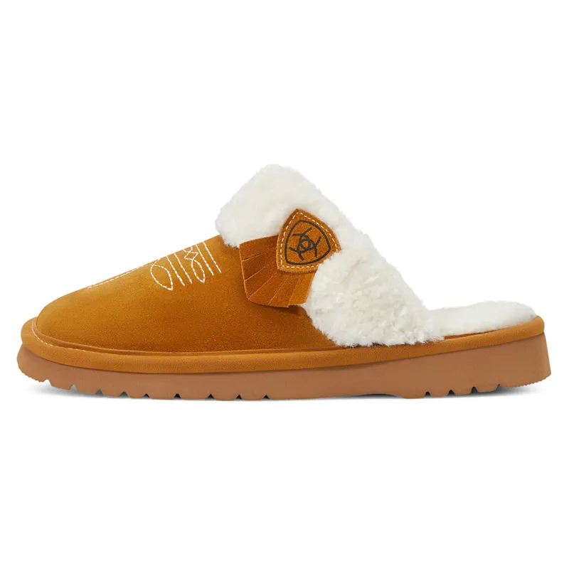 Ariat Jackie Square Toe Ladies Slippers - Chestnut-2