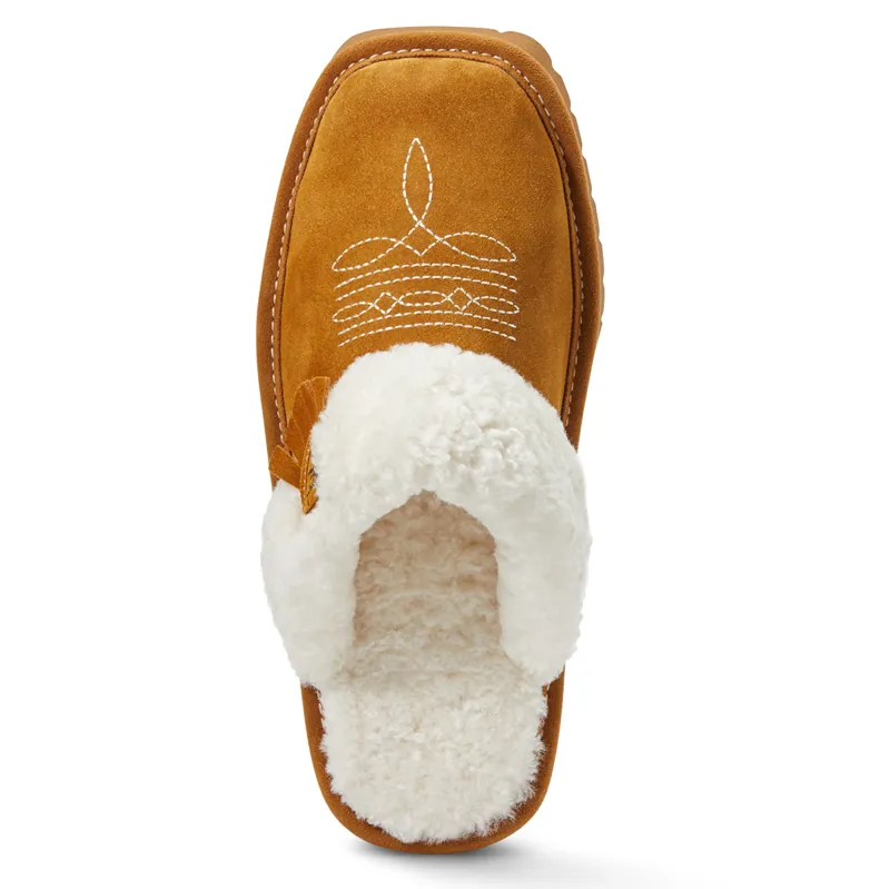 Ariat Jackie Square Toe Ladies Slippers - Chestnut-4