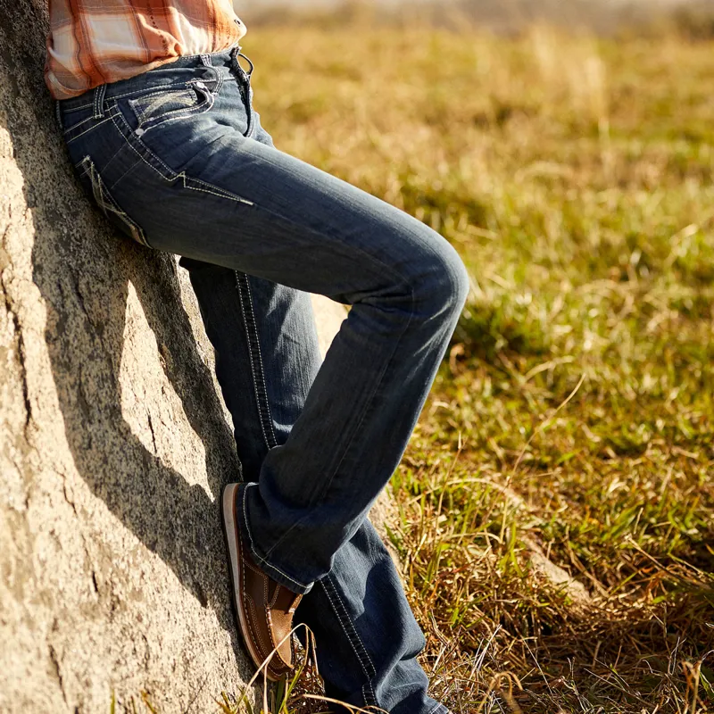 Ariat R.E.A.L. Mid Rise Ivy Womens Straight Leg Jeans - Dresden-5