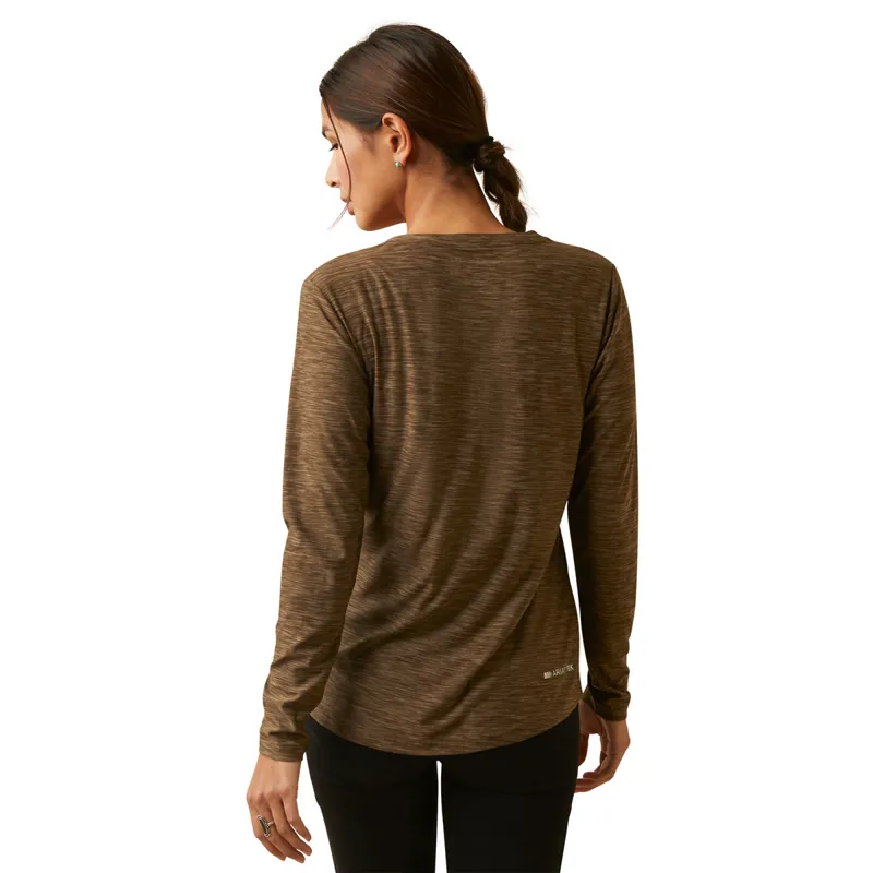 Ariat Laguna Long Sleeve Ladies Top - Canteen-1